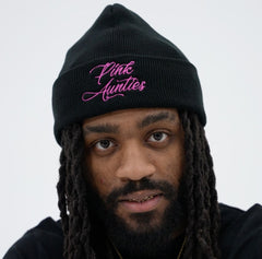 “Pink Aunties ” Toques/Beanies – (Available in Black and Pink)