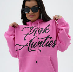 Official “PINK AUNTIES” Hoodies – (Available in Pink and Black)