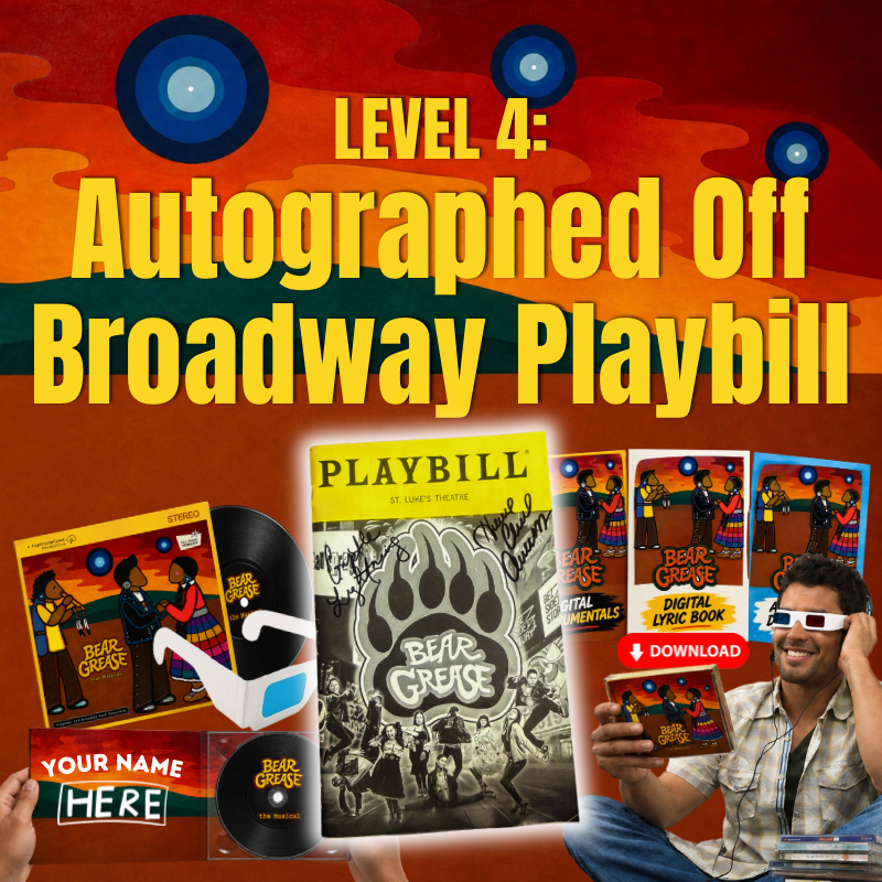 Bear Grease Original Off Broadway Cast Recording | Level 4 | Autographed Off Broadway Playbill | $80