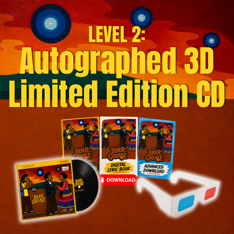 Bear Grease Original Off Broadway Cast Recording | Level 2 | Autographed 3D Limited Edition CD | $40