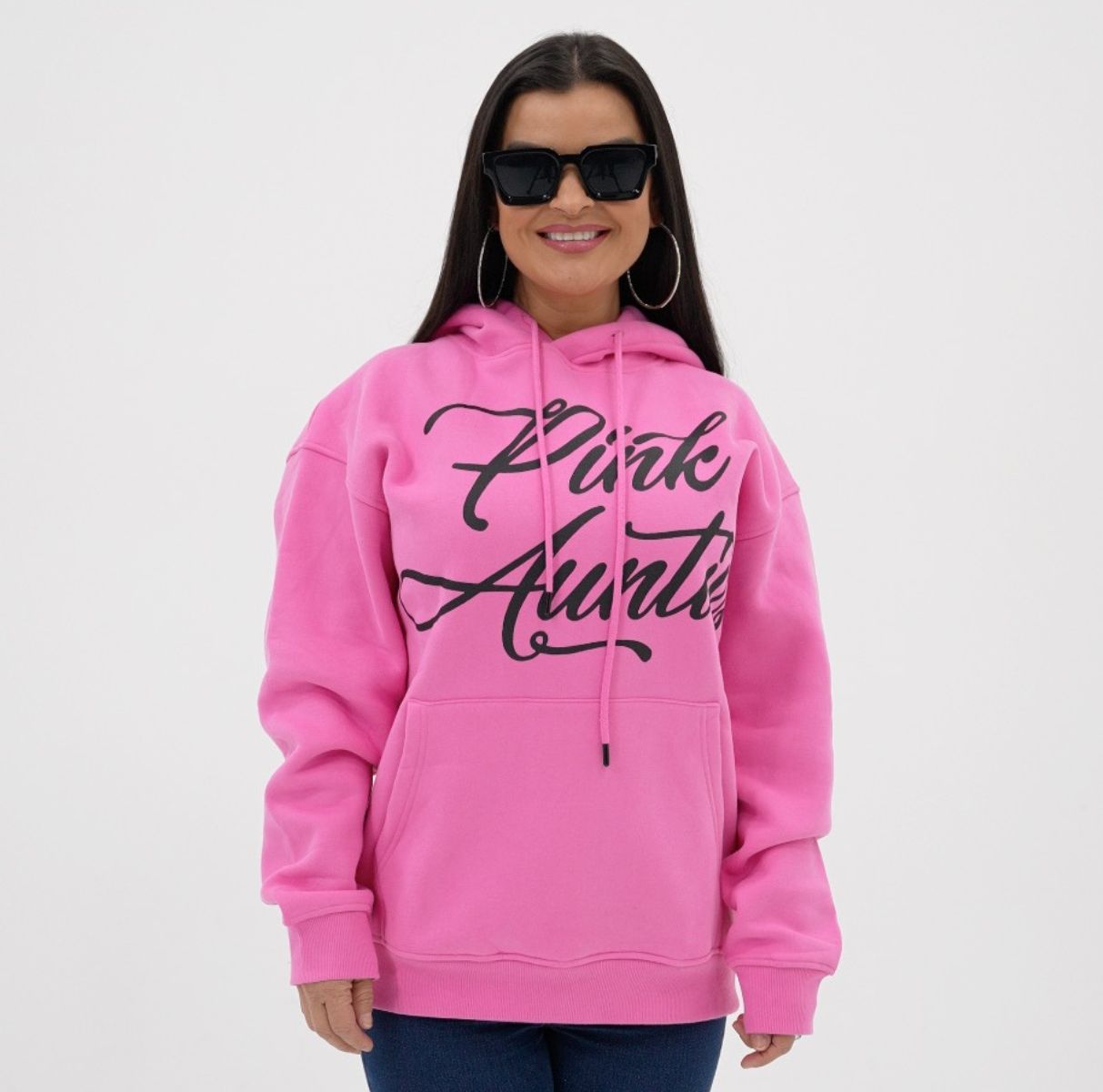 Official “PINK AUNTIES” Hoodies – (Available in Pink and Black)