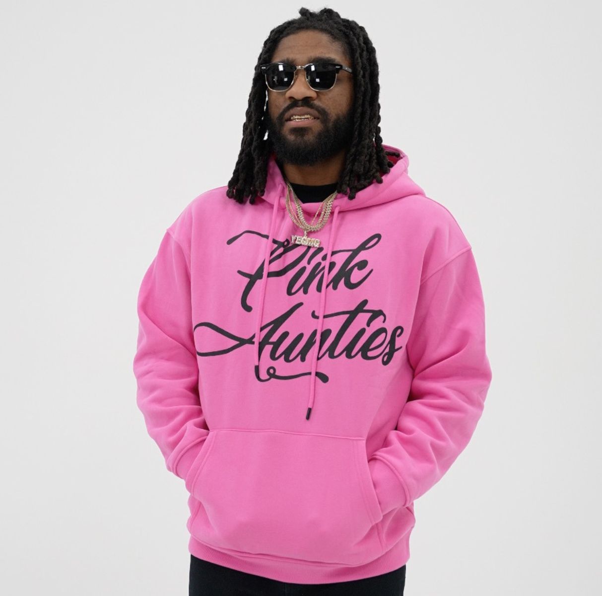 Official “PINK AUNTIES” Hoodies – (Available in Pink and Black)
