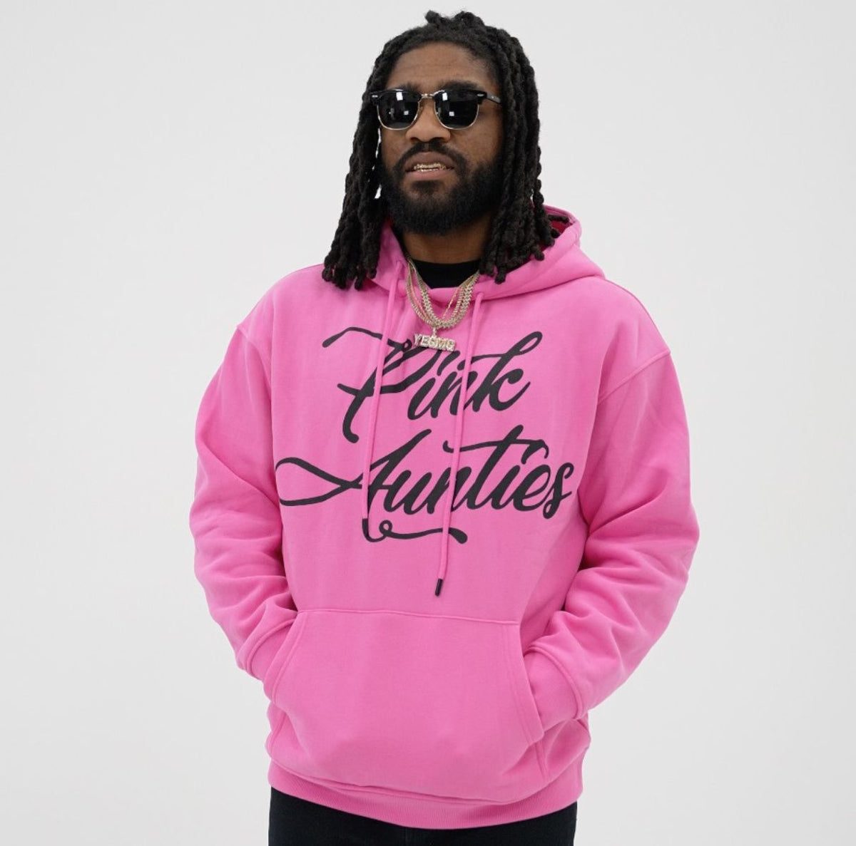 Official “PINK AUNTIES” Hoodies – (Available in Pink and Black)