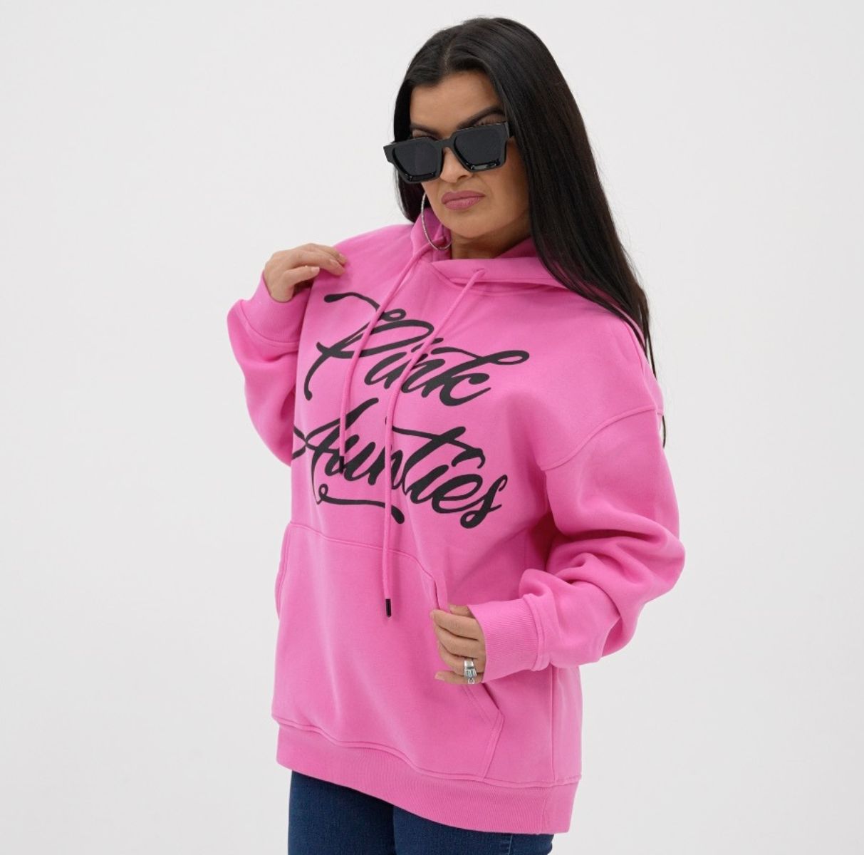 Official “PINK AUNTIES” Hoodies – (Available in Pink and Black)